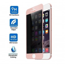 iPhone 6 6s 4.7 - Anti-Glare Ballistic 360 Degree Privacy 3D Edge to Edge Full Protection Tempered Glass Screen Protector - Pink